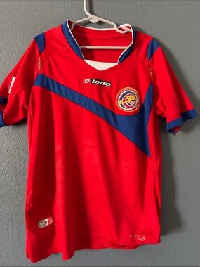 OTTO Red and Blue Kids Soccer Jersey with Crest